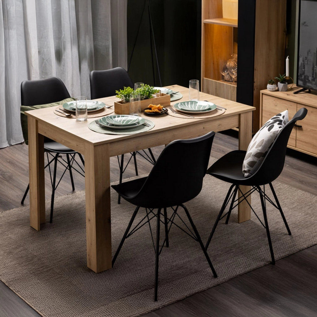 Marudo, Tavolo Allungabile 8 Posti, 120x80x76h cm Marrone Rovere Nodi