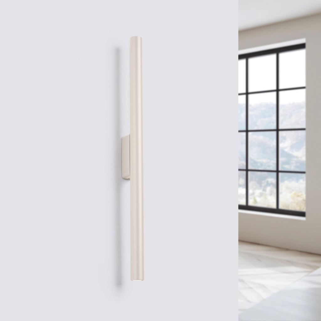 Applique tubolare beige 50cm su-giù 2xG9 Velino Pure Lume
