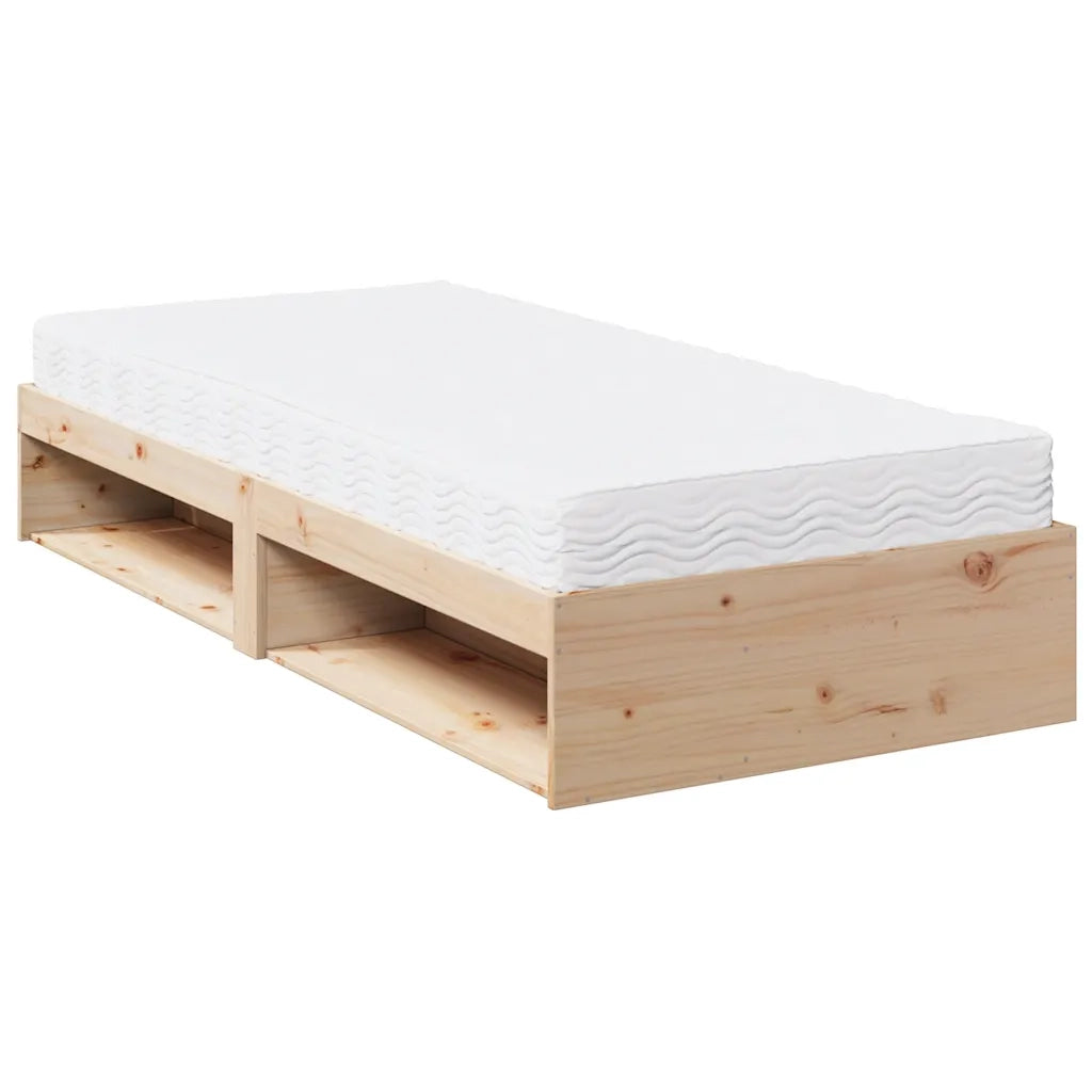 Dormeuse con Materasso 90x200 cm in Legno Massello di Pino 3324595
