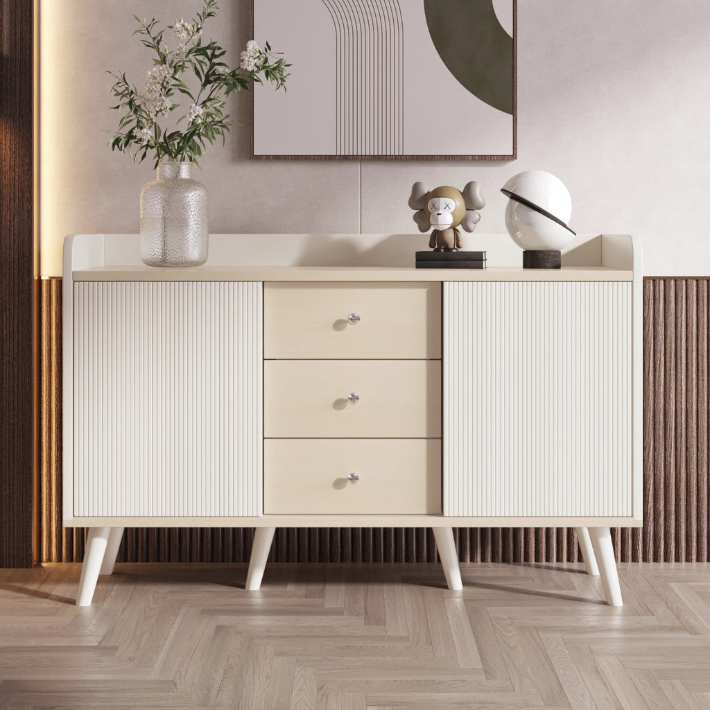 Credenza 3 Cassetti con Ripiani ¨C Xylo ¨C Legno Moderno, Soggiorno e Camera