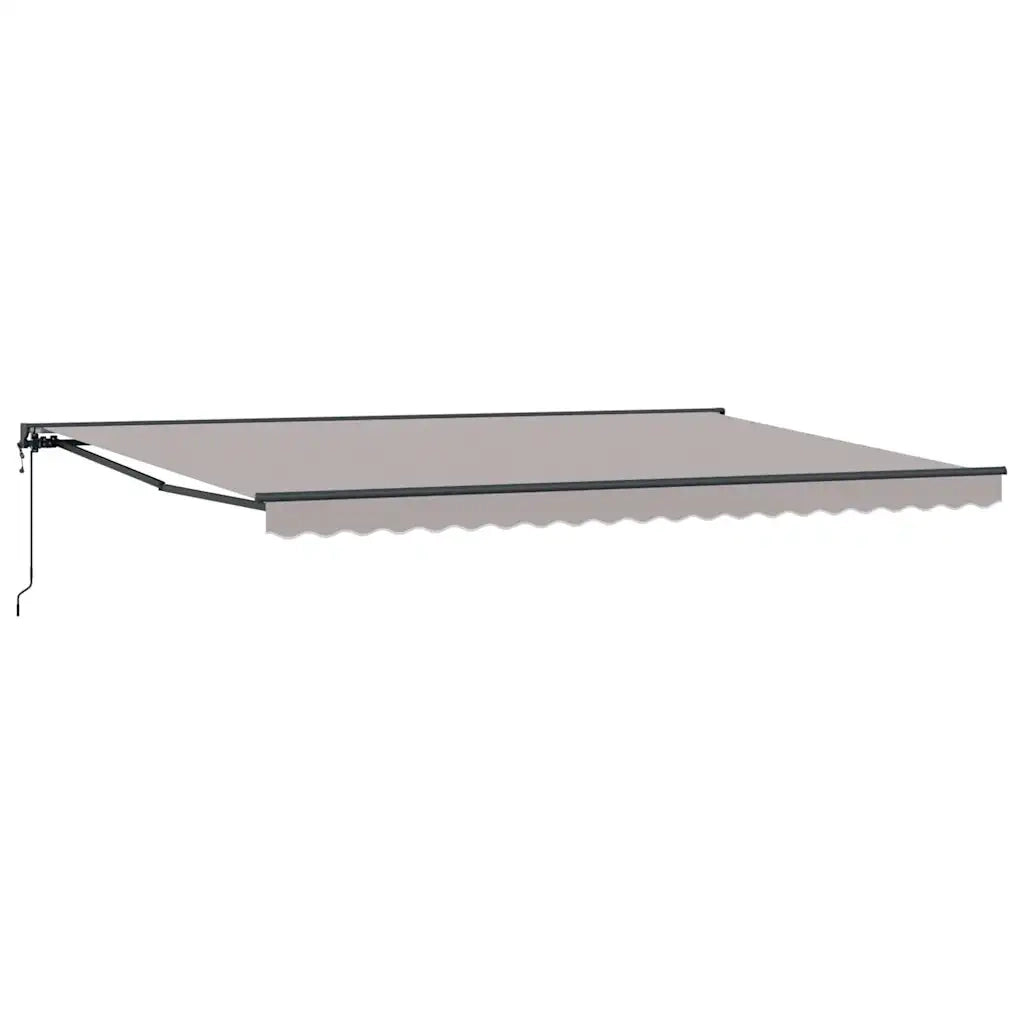 vidaXL Tenda Retrattile Grigio chiaro 500x300 cm Tessuto