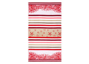 Telo Mare Jacquard Spugna Asciugamano Spiaggia Disegno Queensland - Telo Mare - Rosso