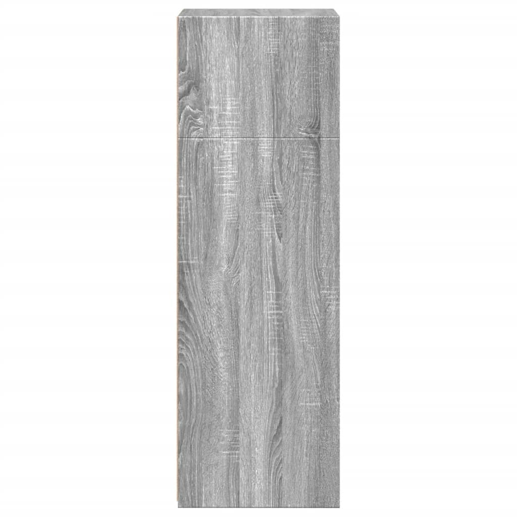 Buffet credenza cassettiera armadio mobile contenitore organizer cucina soggiorno salotto rovere Sonoma alto 45 x 41 x 124 cm legno ingegnerizzato grigio 02_0035365