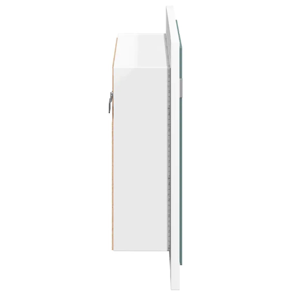 Armadietto a Specchio | Armadio da bagno con Luci LED Bianco 60x12x45 in Acrilico