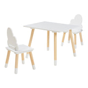Set tavolo e 2 sedie per bambini bianco 03_0009449