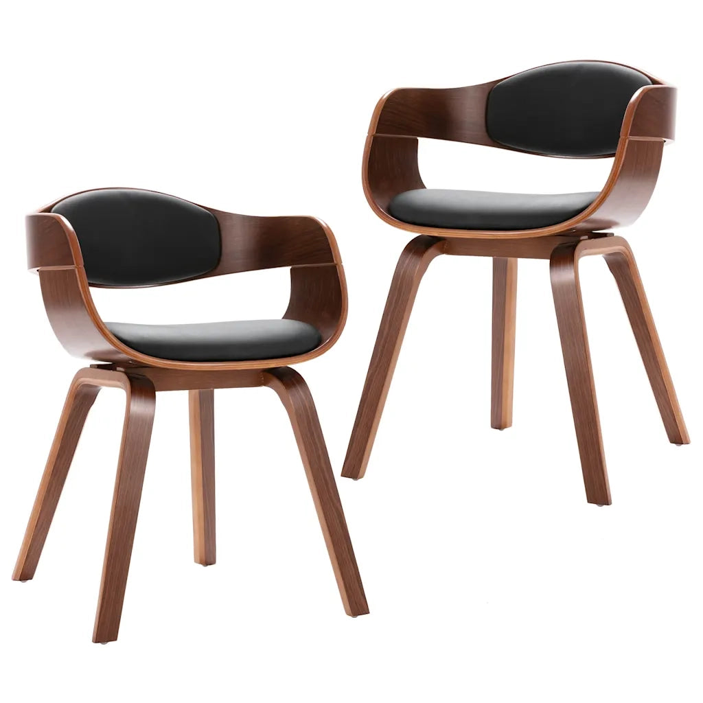 Sedie da Pranzo 2 pz in Legno Piegato e Similpelle 287385