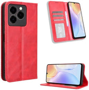 Portafoglio in PU pelle di alta qualità - chiusura magnetica - blocco RFID - slot per carte di credito - chiusura a cerniera - protezione contro urti - design a doppia faccia