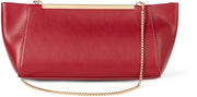 Clutch con telaio, rosso scuro, unico modello