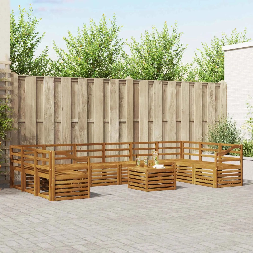 Set divani Naturale Legno di Acacia Massello 3375614