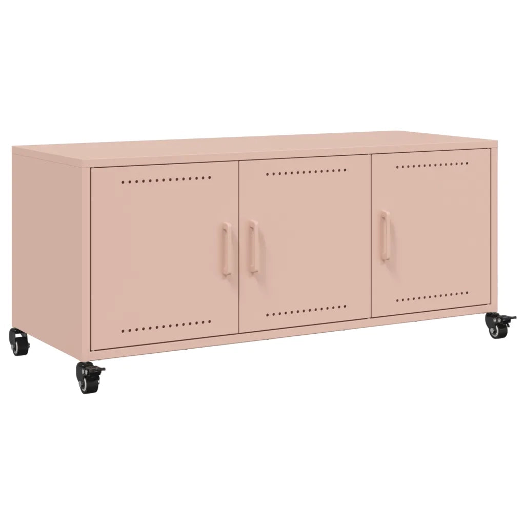Mobile TV Rosa 100,5x39x43,5 cm in Acciaio 846645