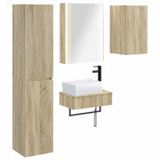 Set di mobili per il bagno 5 pcs Rovere Sonoma 3407281