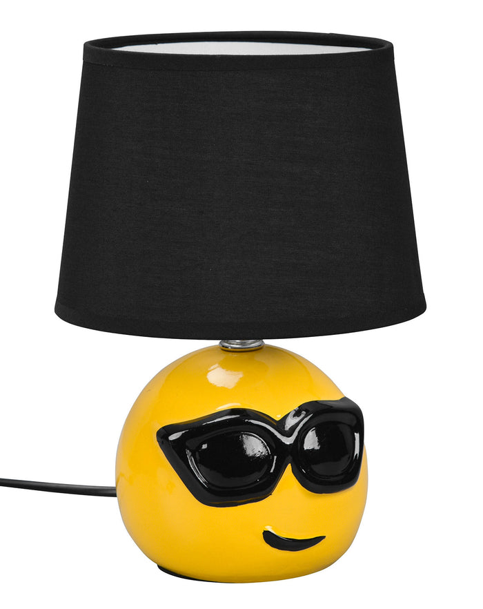 Lampada da Tavolo da Interno Attacco E14 in Ceramica Nero