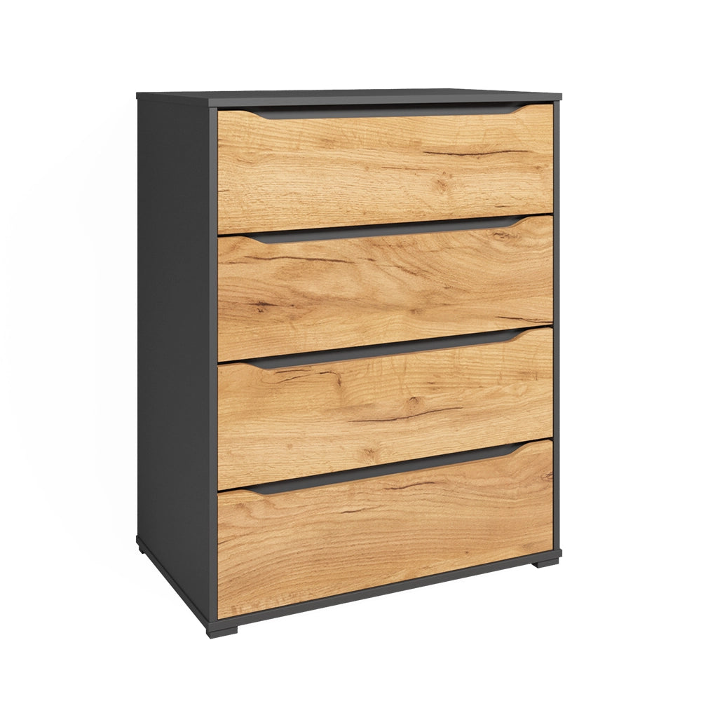 Vicco Credenza Quercia dorata/antracite 48 x 101.6 cm con cassetti