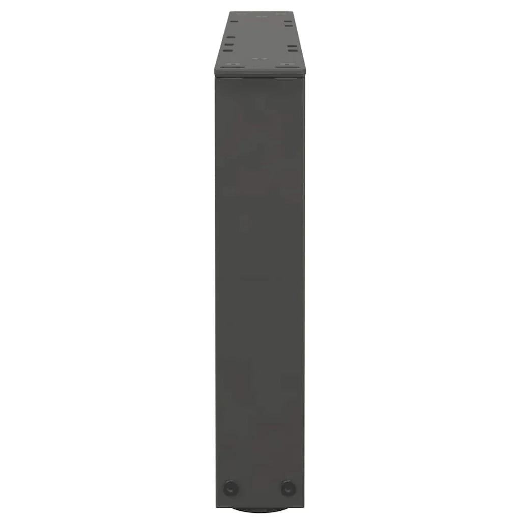 Set di 2 gambe regolabili per tavolino da caffè a forma di V 60 x 30 cm design moderno acciaio antracite 02_0056902