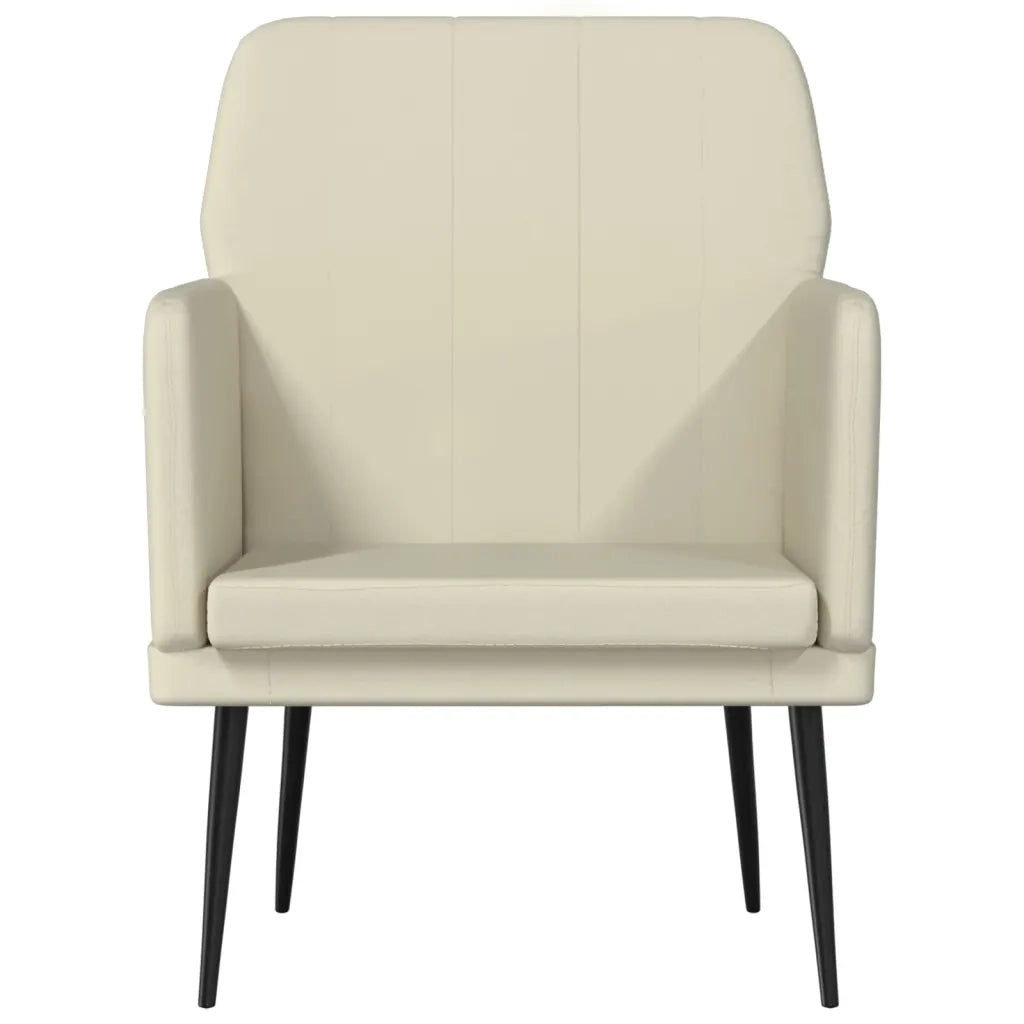 Poltrona Crema 61x78x80 cm Similpelle 351393