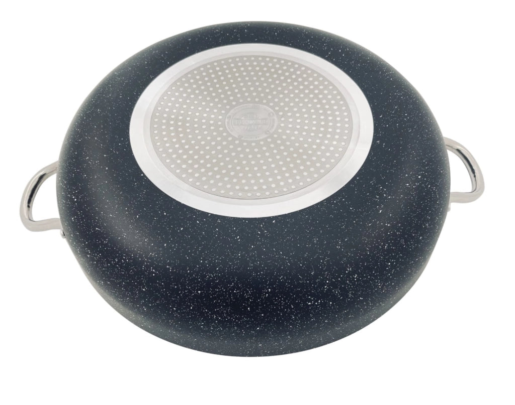 Tegame in Alluminio Alimentare 36 cm con 2 Manici in Acciaio
