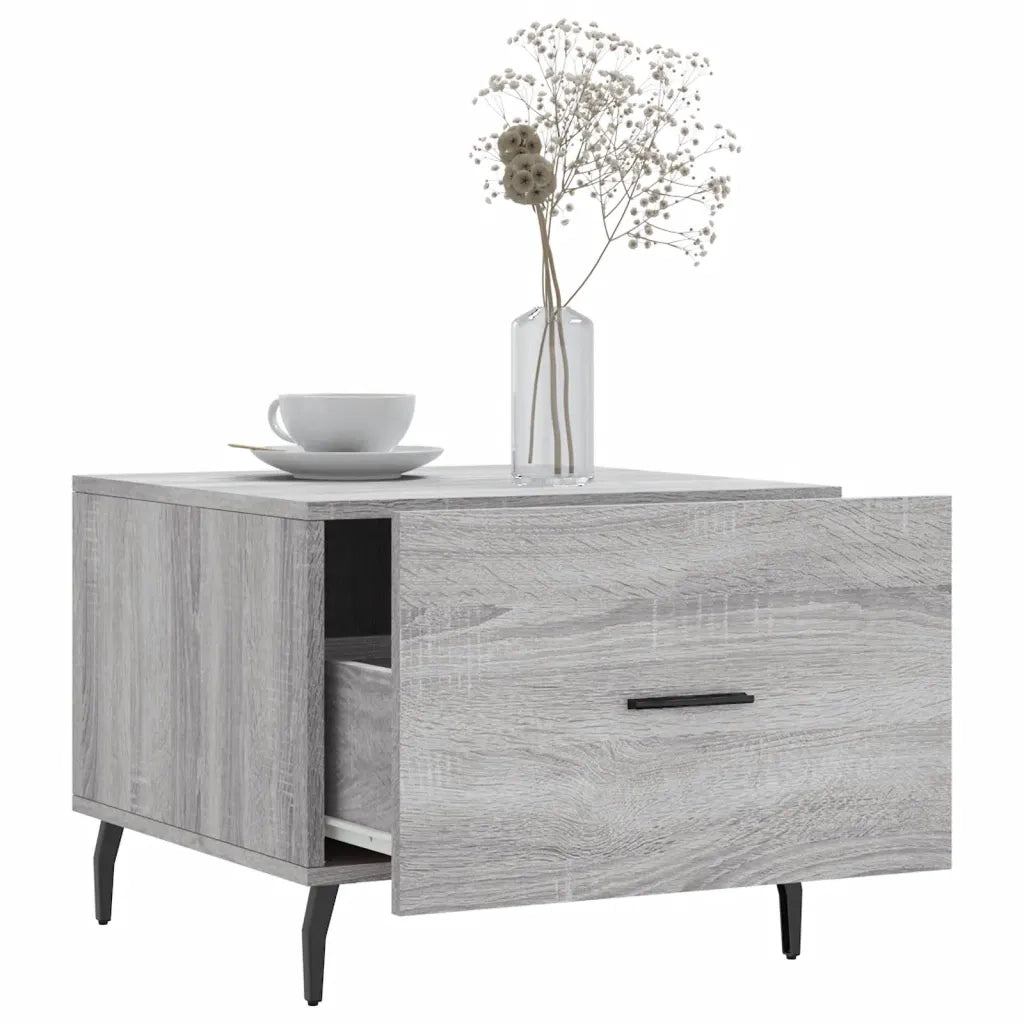 Tavolini Salotto 2pz Grigio Sonoma 50x50x40cm Legno Multistrato 829441