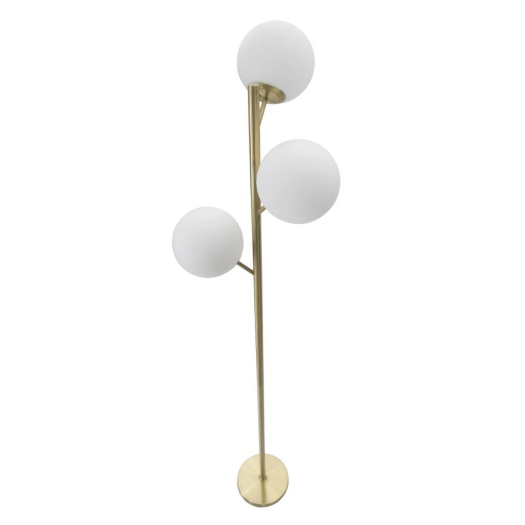 Lampada da Terra VKH201, Oro, Metallo, 36x36x190 cm