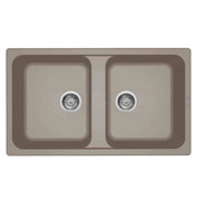 Lavello Elleci Incasso 2 vasche 86x50 Life 450 Granitek Grigio Tortora LG245043