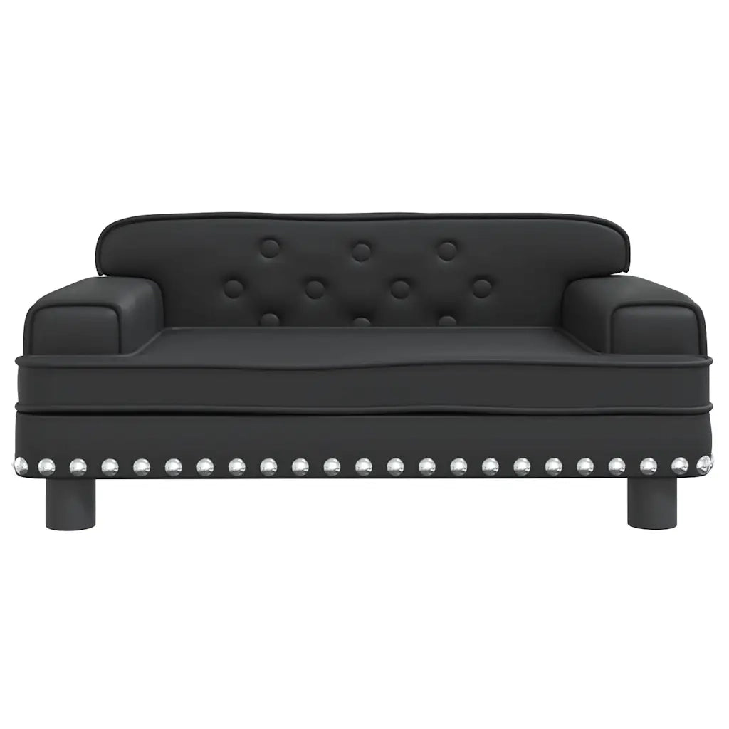 Lettino per Cani Nero 70x45x30 cm in Similpelle CFW4394050