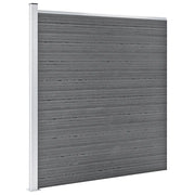 Pannello di Recinzione in WPC 1218x186 cm Grigio 3053230