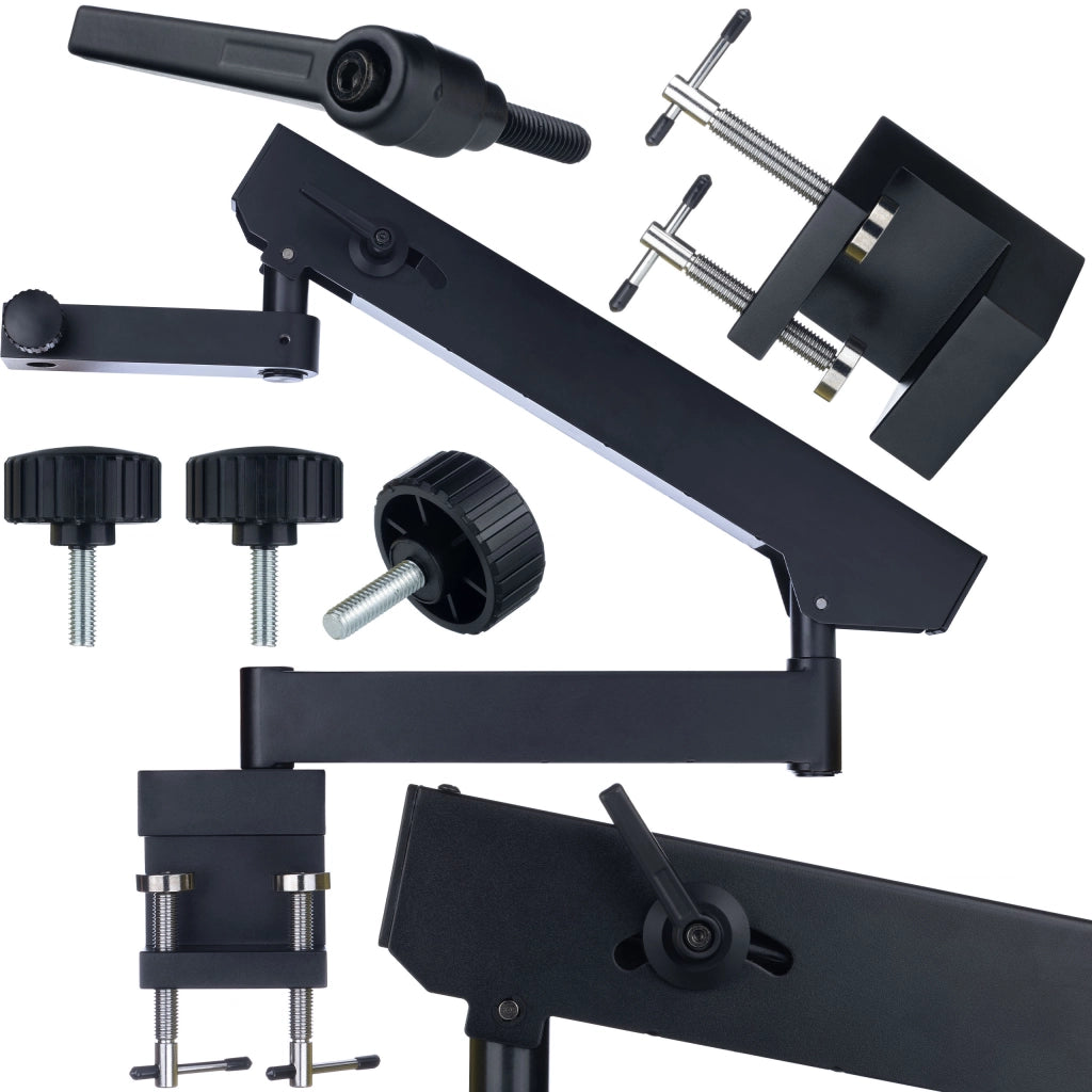 Supporto per Microscopio Stereoscopico WDMS1 – Braccio Regolabile 400mm, Movimento Orizzontale 770mm | Base 98x80x116mm