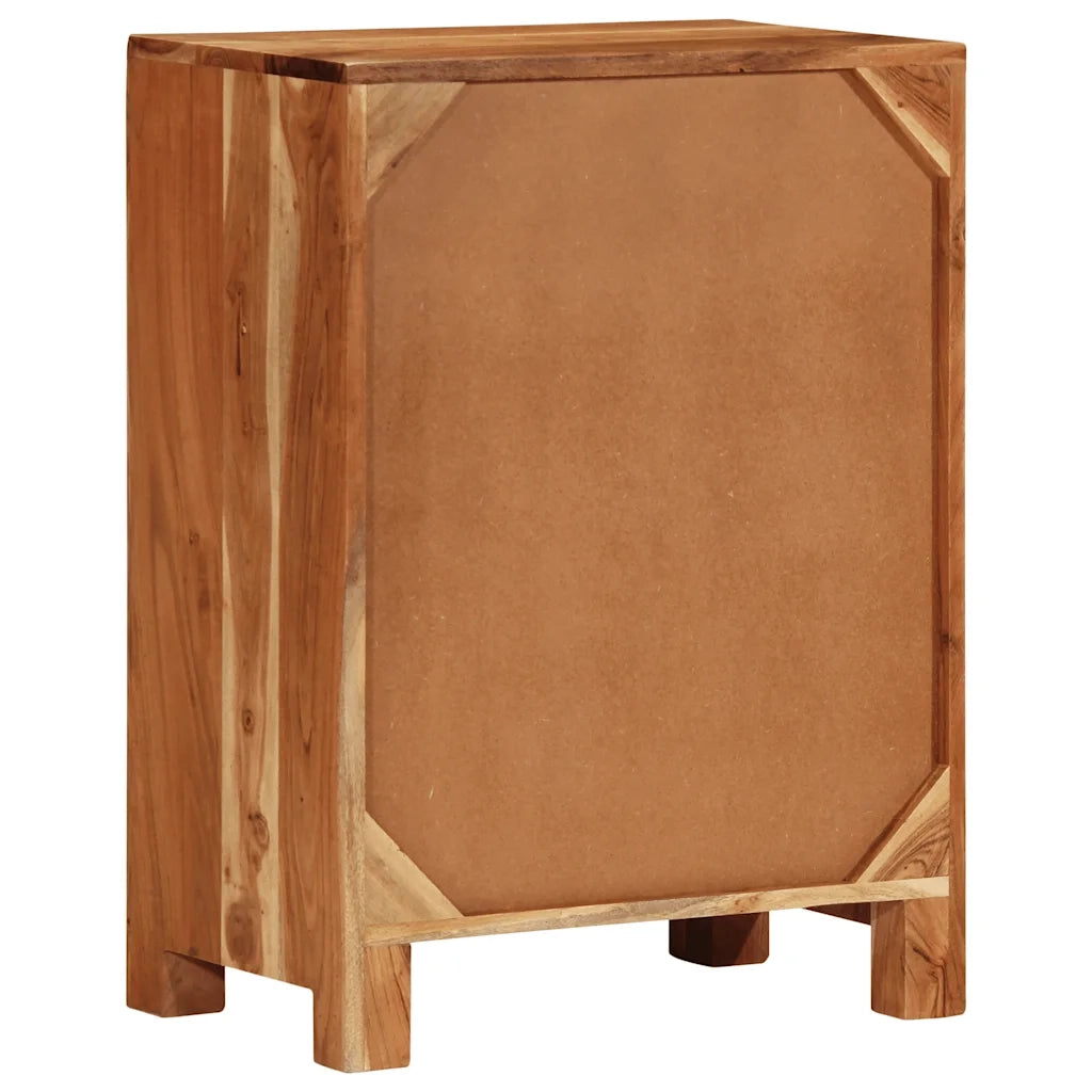Credenza 55x35x75 cm in Legno Massello di Acacia