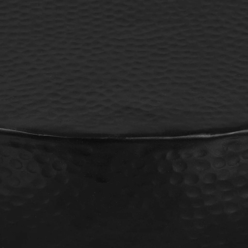Tavolino da salotto | Tavolino da caff¨¨ | Tavolino da Soggiorno in Alluminio Martellato 70x30 cm Nero