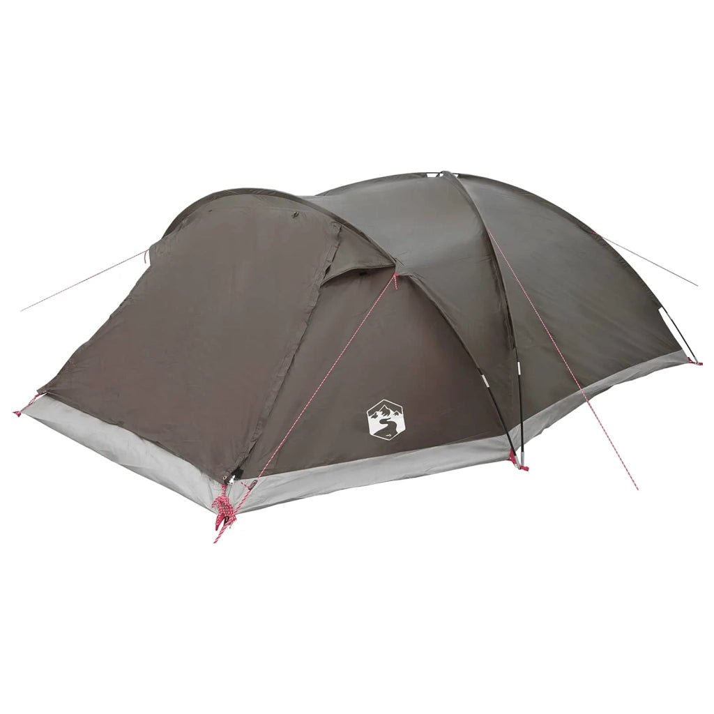 Tenda Capanna Marrone grigio 8 persone Poliestere e Acciaio 42029013