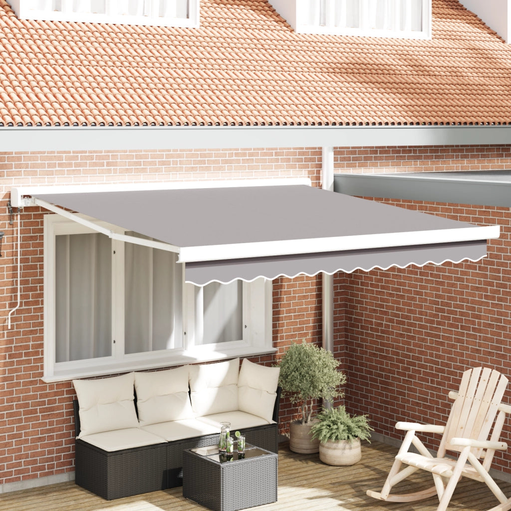 Tenda Retrattile Automatica  Grigio Chiaro 350x250 cm