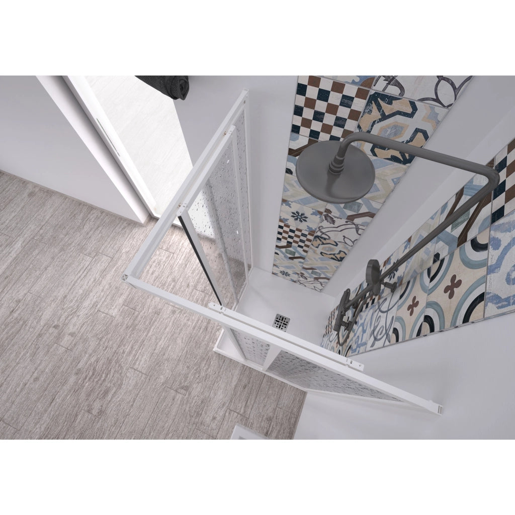 BOX DOCCIA ANGOLARE ACRIL 75/80X75/80XH190CM PVC