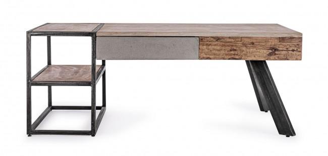 Tavolino Basso 2 Cassetti 118x70x45 cm in Legno