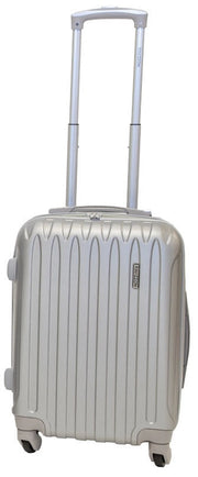 Trolley Valigia Bagaglio a Mano Rigida in ABS 4 Ruote TSA Ravizzoni Dubai Silver