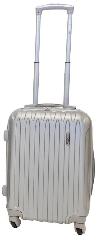 Trolley Valigia Bagaglio a Mano Rigida in ABS 4 Ruote TSA Ravizzoni Dubai Silver