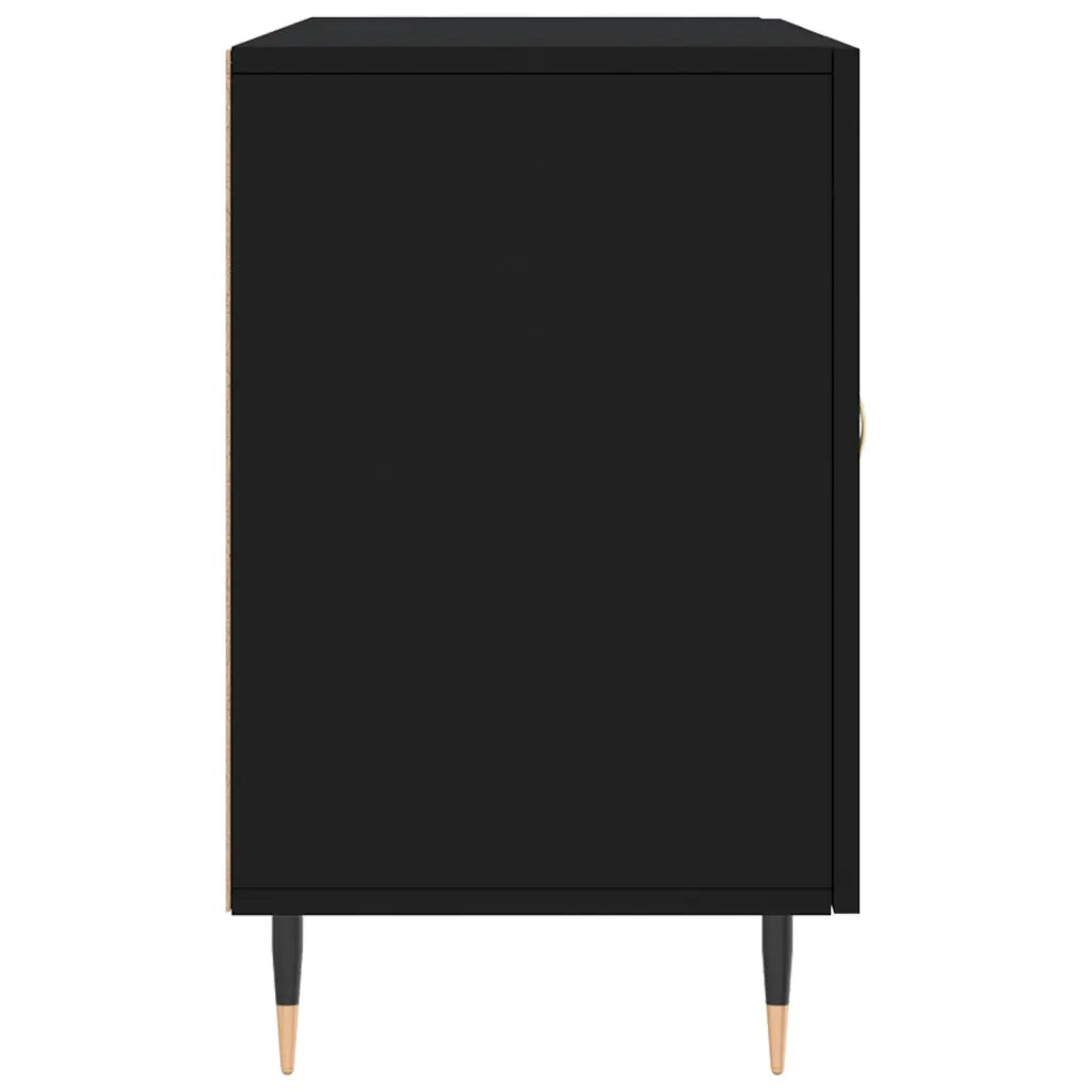 Credenza Nera 100x36x60 cm in Legno Multistrato