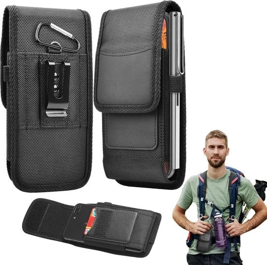Tas per telefono cellulare universale - XXL tas per telefono cellulare - compatibile con iPhone Samsung - nero