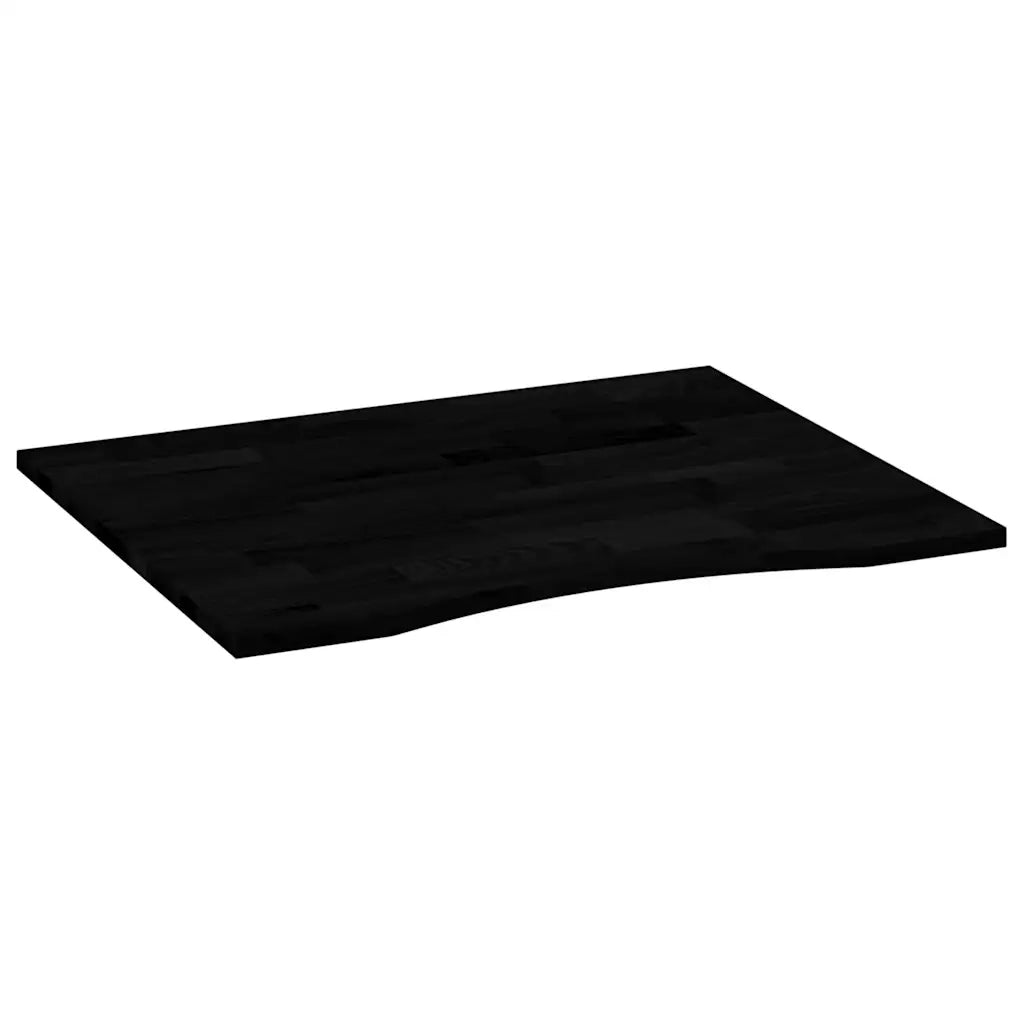 Piano Scrivania Marrone Scuro 100x80x2,5 cm in Rovere Massello 4009036