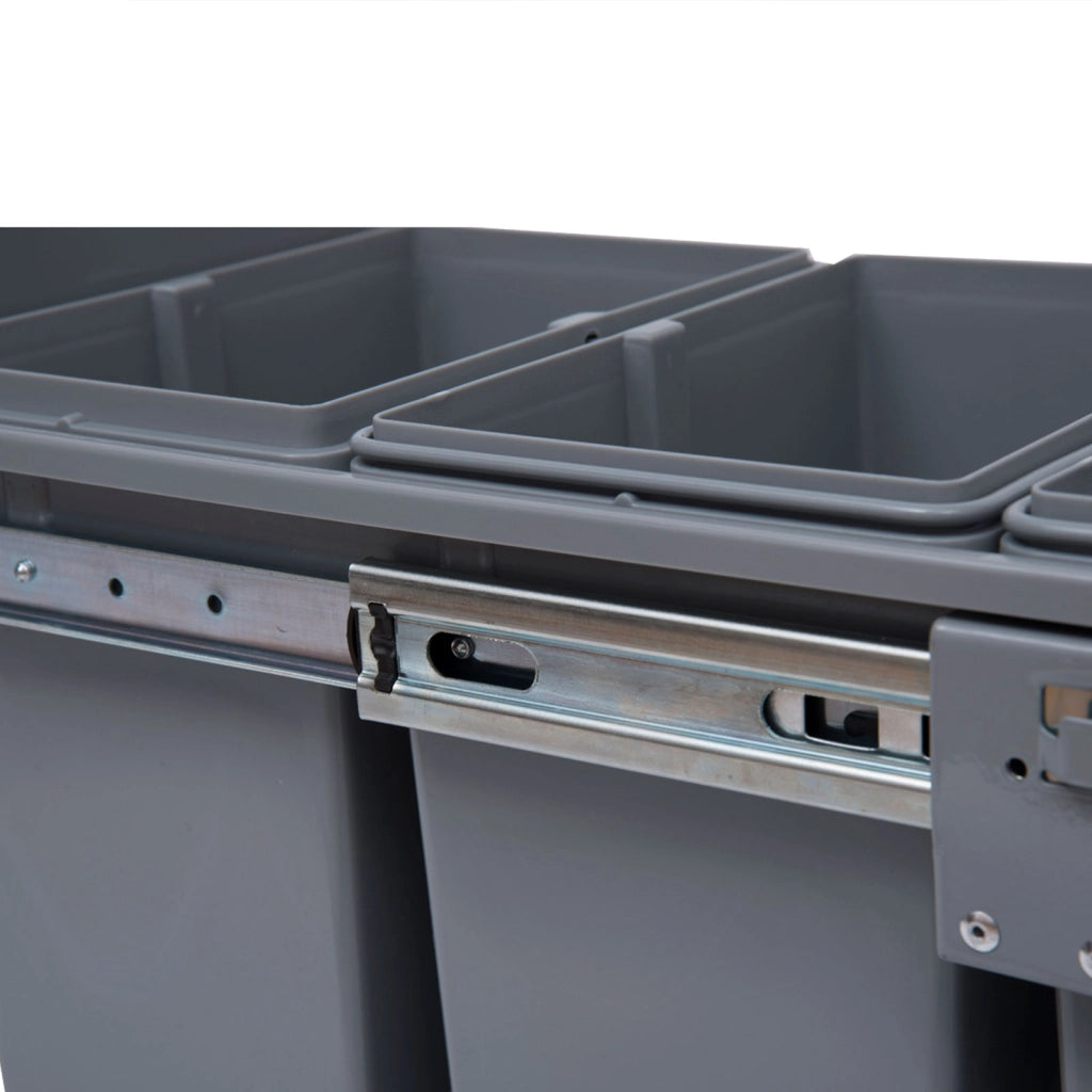 Cestino Raccolta Differenziata 40L ¨C zephmum ¨C Grigio 48x34.2x41.8 cm