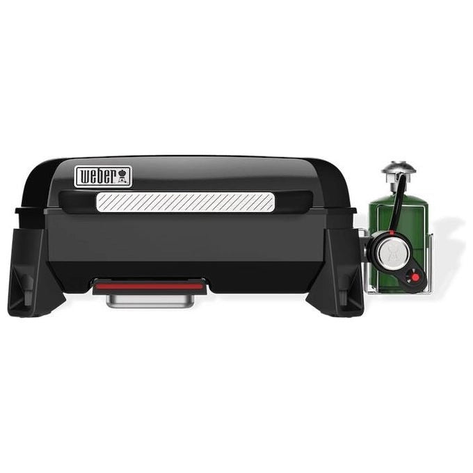 Weber 1500207 Piastra Premium SLATE GP Barbecue a Gas Portatile 3,7 kW Temperatura Max Oltre 260 °C Superficie Cottura 43x41 cm colore Nero