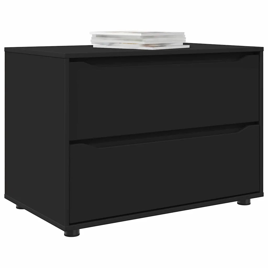 Armadio Nero 80 x 48 x 57 cm Legno multistrato