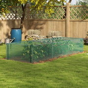 Tenda protettiva per piante 125 x 373 x 62,5 cm verde con porta zip