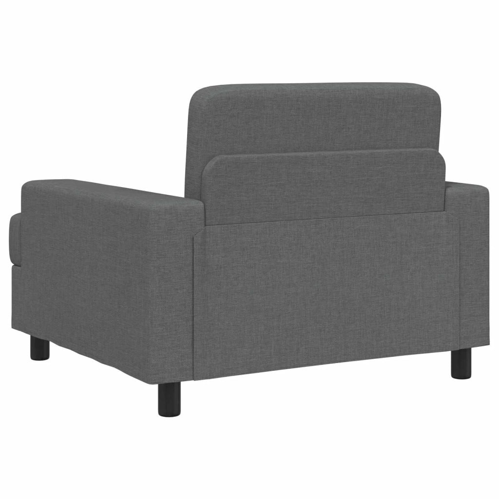 Poltrona Grigio Scuro Tessuto 42043455