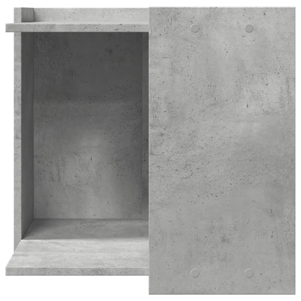 Mobiletto per lettiera per gatti in legno ingegnerizzato grigio 02_0043319