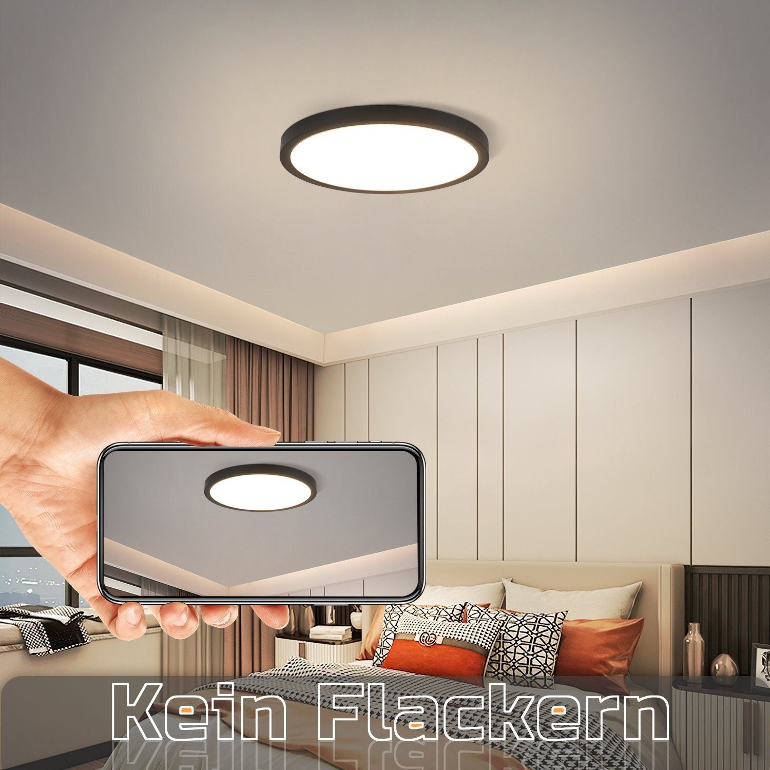 ZMH Lampada da soffitto a LED IP44 per soggiorno e corridoio - Illuminazione