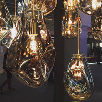 Lampada Di Soffitto Pensile Di Vetro APP327-1CP Silver