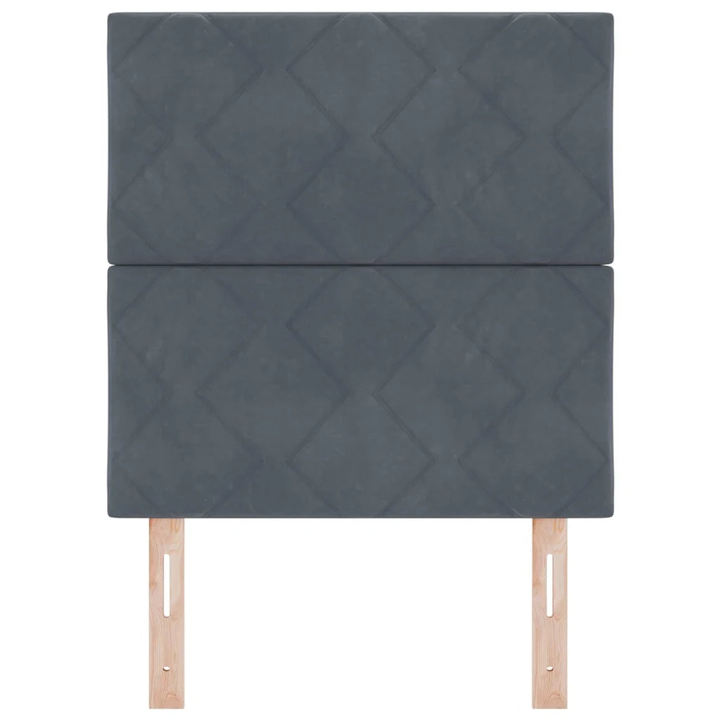 Testiera LED con testiera Grigio scuro 80 cm Pelle Sintetica 3338483