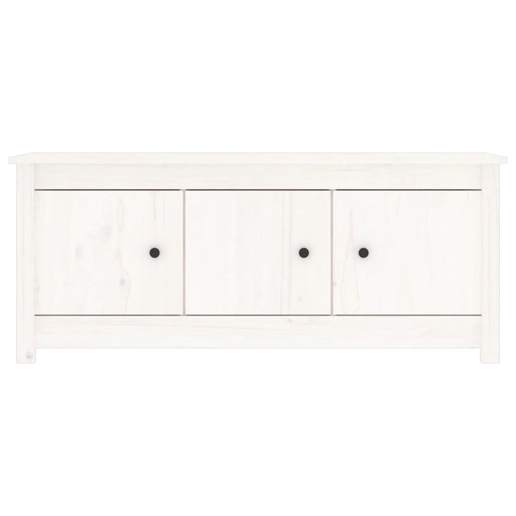 Scarpiera mobiletto portascarpe mobile per ingresso/corridoio/soggiorno 110 x 38 x 45,5 cm legno di pino massiccio bianco 02_0021440