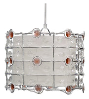 Lampadario cristallo Candellux Seneca Ø30 cromato E27