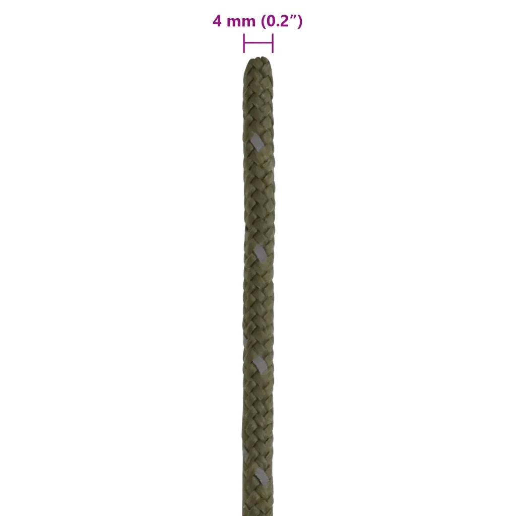 Corda Tenda con Strisce Riflettenti e Chiavi 50 m 4 mm