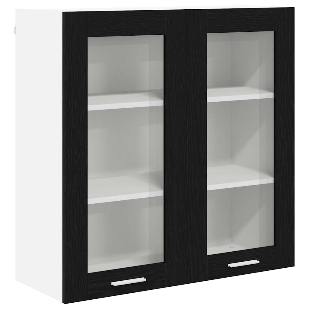 Armadio pensile Rovere Nero 80 x 31 x 80 cm Legno multistrato 884323